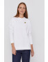 Lyle & Scott hanorac de bumbac femei culoarea bej neted - Pled.ro