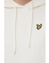 Lyle & Scott hanorac de bumbac femei culoarea bej neted - Pled.ro