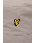 Lyle & Scott pălărie cu două fețe culoarea bej - Pled.ro