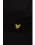 Lyle & Scott palarie din bumbac culoarea negru - Pled.ro