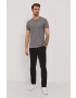 Lyle & Scott Pantaloni bărbați culoarea negru model drept - Pled.ro