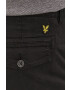 Lyle & Scott Pantaloni bărbați culoarea negru model drept - Pled.ro