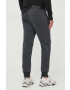 Lyle & Scott pantaloni de trening din bumbac culoarea maro neted - Pled.ro