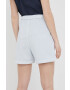 Lyle & Scott pantaloni scurti din bumbac femei neted high waist - Pled.ro