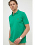 Lyle & Scott polo de bumbac culoarea verde neted - Pled.ro