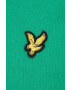 Lyle & Scott polo de bumbac culoarea verde neted - Pled.ro