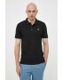 Lyle & Scott polo de bumbac culoarea negru neted - Pled.ro