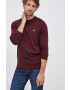 Lyle & Scott Pulover bărbați culoarea bordo light - Pled.ro