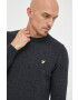 Lyle & Scott pulover de lana barbati culoarea gri light - Pled.ro