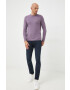 Lyle & Scott pulover din amestec de lana barbati culoarea violet light - Pled.ro