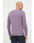 Lyle & Scott pulover din amestec de lana barbati culoarea violet light - Pled.ro