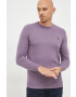 Lyle & Scott pulover din amestec de lana barbati culoarea violet light - Pled.ro