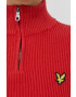 Lyle & Scott pulover din amestec de lana femei culoarea rosu călduros - Pled.ro