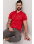 Lyle & Scott Tricou bărbați culoarea rosu material neted - Pled.ro