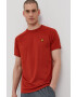 Lyle & Scott Tricou bărbați culoarea portocaliu material neted - Pled.ro