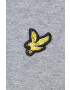 Lyle & Scott tricou din bumbac culoarea gri melanj - Pled.ro