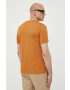 Lyle & Scott tricou din bumbac culoarea maro neted - Pled.ro