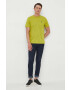 Lyle & Scott tricou din bumbac culoarea verde neted - Pled.ro