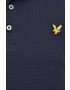 Lyle & Scott tricou polo barbati culoarea albastru marin cu imprimeu - Pled.ro