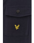 Lyle & Scott Tricou Polo bărbați culoarea albastru marin material neted - Pled.ro