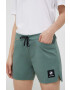 Mammut pantaloni scurți outdoor Massone Light culoarea verde neted medium waist - Pled.ro