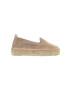 Manebi espadrile din piele intoarsa Double Sole Espadrilles culoarea maro cu platforma W 1.9 D0 - Pled.ro