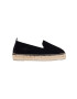 Manebi espadrile din piele intoarsa Flat Espadrilles culoarea negru K 1.0 N0 - Pled.ro