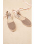 Manebi espadrile din piele intoarsa Flat Valenciana Espadrilles culoarea maro K 1.9 P0 - Pled.ro