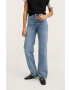 Mango jeansi femei medium waist - Pled.ro