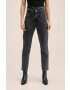 Mango jeansi femei high waist - Pled.ro