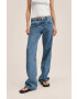 Mango jeansi Eloise femei high waist - Pled.ro