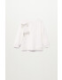 Mango Kids Bluza copii ALBA - Pled.ro