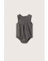 Mango Kids body bebe culoarea gri - Pled.ro