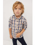 Mango Kids Camasa de bumbac pentru copii CHECKS8 - Pled.ro