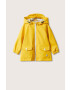 Mango Kids geaca de ploaie copii Rain culoarea galben - Pled.ro