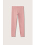 Mango Kids Leggins copii Elio7 culoarea roz material neted - Pled.ro