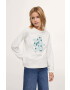 Mango Kids longsleeve din bumbac pentru copii culoarea alb - Pled.ro