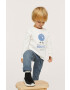 Mango Kids Longsleeve din bumbac pentru copii Monster - Pled.ro