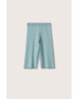 Mango Kids pantaloni copii culoarea verde melanj - Pled.ro