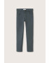 Mango Kids pantaloni copii culoarea albastru marin neted - Pled.ro