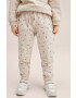 Mango Kids pantaloni copii culoarea bej modelator - Pled.ro