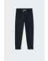 Mango Kids pantaloni copii Lugano culoarea albastru marin neted - Pled.ro