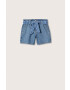 Mango Kids pantaloni scurti din denim pentru copii Gala culoarea violet neted - Pled.ro