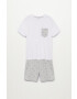 Mango Kids Pijama copii RENE - Pled.ro