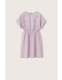 Mango Kids rochie din bumbac pentru copii Paulina culoarea violet mini evazati - Pled.ro