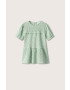 Mango Kids rochie fete Aline culoarea verde mini drept - Pled.ro