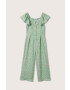 Mango Kids salopeta copii culoarea verde - Pled.ro