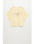 Mango Kids Tricou copii WORDS - Pled.ro