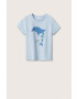 Mango Kids tricou de bumbac pentru copii Delfin - Pled.ro