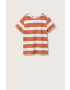 Mango Kids tricou de bumbac pentru copii Neps culoarea portocaliu modelator - Pled.ro